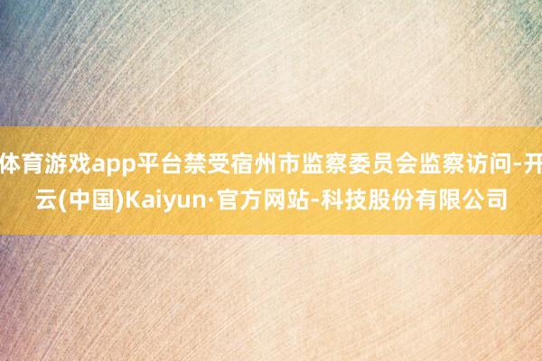 体育游戏app平台禁受宿州市监察委员会监察访问-开云(中国)Kaiyun·官方网站-科技股份有限公司
