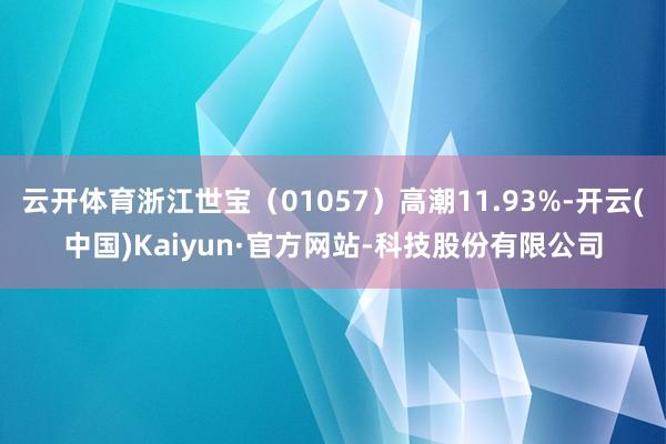 云开体育浙江世宝（01057）高潮11.93%-开云(中国)Kaiyun·官方网站-科技股份有限公司